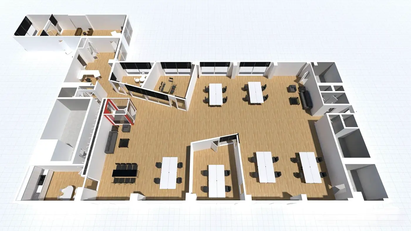 Wunderschöne Büroflächen im Industriedenkmal Alte Lokfabrik Grundriss